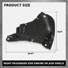 G-PLUS Engine Splash Shield for Benz CLS450 2019-2021 Front Right Under Cover Additional Angle