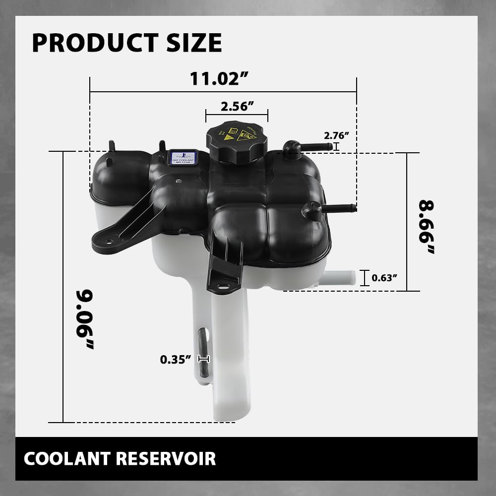 G-PLUS Coolant Reservoir Compatible with Dodge Durango 2016-2024,Fit Jeep Grand Cherokee 2016-2021 CH3014165
