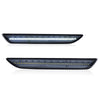G-PLUS LED Rear Side Marker Lights Lamps With Bulbs Compatible with Ford Mustang 2015 2016 2017 2018 2019 2020 2021 2022 FR3Z-15A201-A, FR3Z-15A101-A, FR3Z15A201A, FR3Z15A101A Pair DARK Smoke