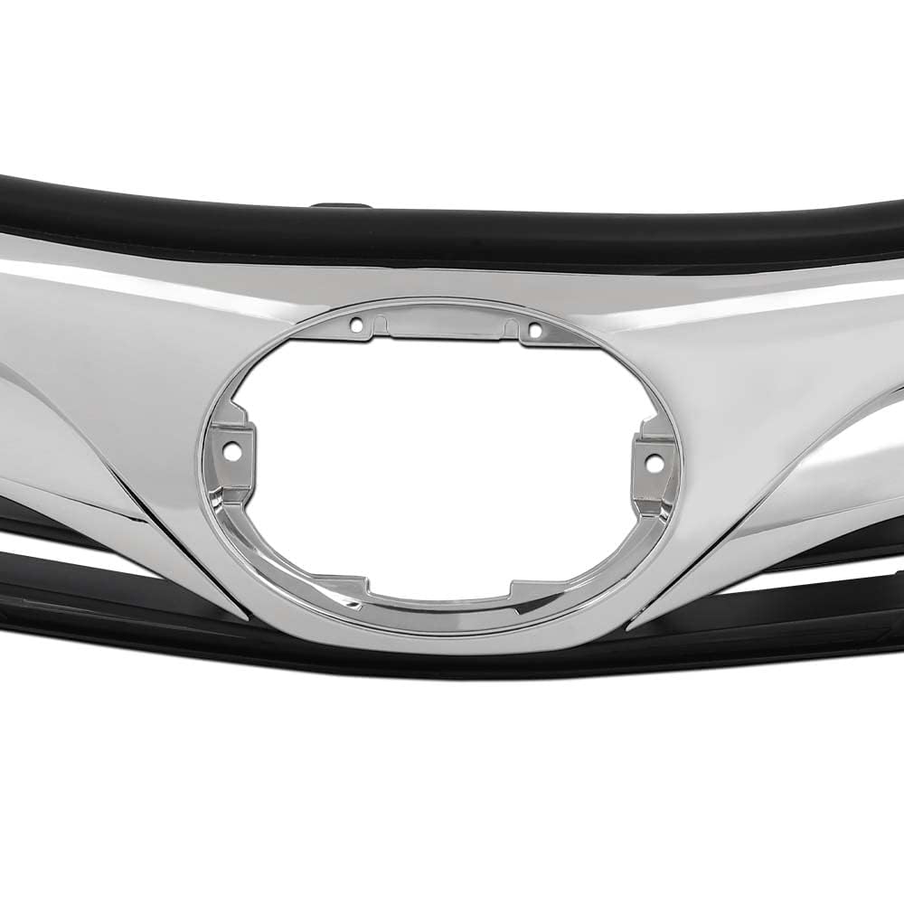 G-PLUS Front Upper Bumper Grille Compatible with Toyota Camry L LE XLE 2012-2014 53101-06560 104-51375 TO1200343