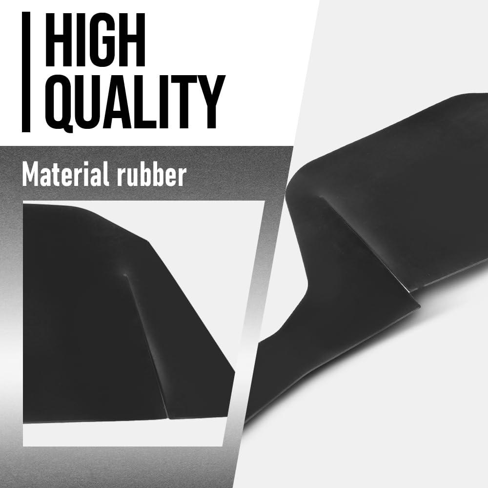 G-PLUS Front Inner Left & Right Fender Liner Pair Compatible with Oldsmobile Cutlass/442 1968 1969 1970 1971 1972 Black