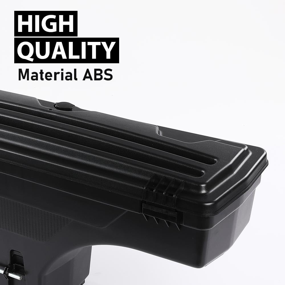 G-PLUS Truck Bed Storage Box Tooling Box Case Right Passenger Side Compatible with Ford F150 1997 1998 1999 2000 2001 2002 2003 2004 2005 2006 2007 2008 2009 2010 2011 2012 2013 2014 Black