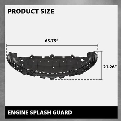 G-PLUS Front Engine Splash Shield Under Cover Fits for Benz A (W176) Only Fit with AMG Body Kit 1768850136, A1768850136 Black