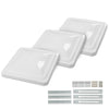 G-PLUS 3pcs 14" x 14" White Roof Vent Cover Compatible With Ventline RV Prior to 2008 and Elixir RV Starting 1994 - Camper Trailer