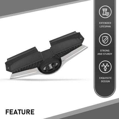 G-PLUS Front Grille Compatible with Ve.loster Base 2012-2017/ Ve loster RE:FLEX 2014 2015/ SE, Tech 2015 2016 Bumper Grill w/Chrome Trim Replacement for 863502V100, HY1200170