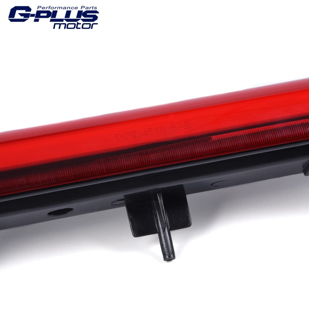 G-PLUS LED Third Brake Cargo Light Compatible With 2000-06 Chevy Suburban Tahoe GMC Yukon(ONLY For Liftgate Rear Doors),3RD Stop Tail Lamps (LED Strip Chrome Housing Red Lens)