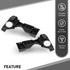 G-PLUS Front Bumper Brackets Pair for Toyota Corolla 2003-2008 Black Additional Angle