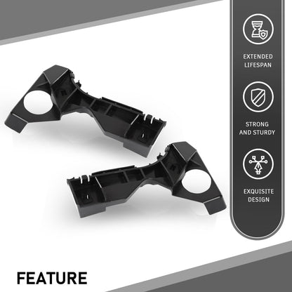 G-PLUS Front Left & Right Side Bumper Bracket Set Compatible with Toyota Corolla CE/LE/S 2003-2008 5211502061 Black