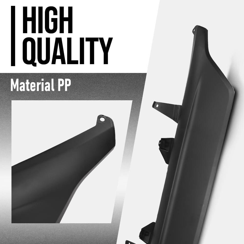 G-PLUS Rear Bumper Valance Panel Compatible with Toyota Highlander (submodel: Hybrid LE, Hybrid XLE, LE, XLE) 2020 2021 2022 2023 TO1195125, 521510E090, 52151-0E090, 52151 0E090 Black
