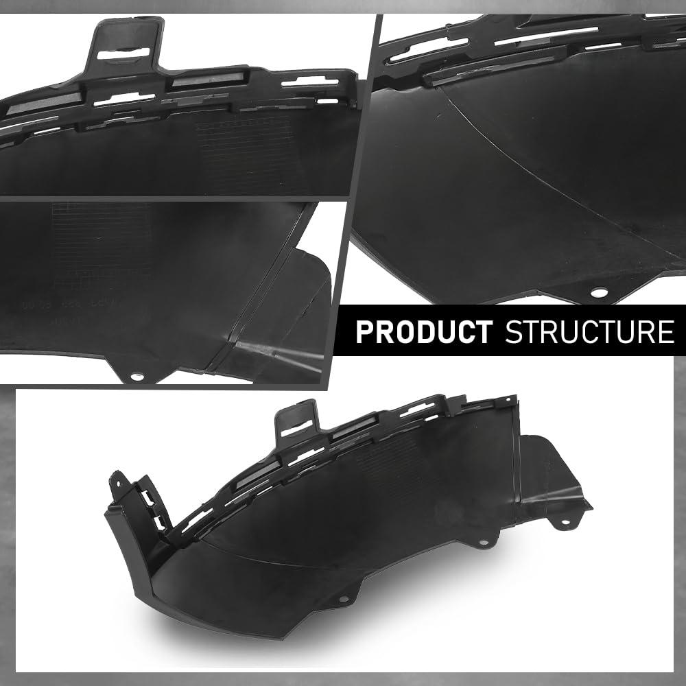 G-PLUS Front Left Bumper Lower Molding Trim Cover, Compatible with Benz X253 GLC 2016-2019, Driver Side, A2538857900, 2538857900