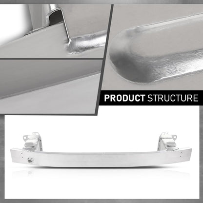 G-PLUS Front Bumper Reinforcement Beam, Compatible with Audi A8 S8 2011-2018, Aluminum Silvery, 4H0807109C, 4H0807109B