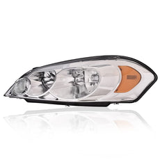 G-PLUS Headlights Assembly Left for Chevy Monte Carlo Impala 2006-2016 Clear Chrome Amber