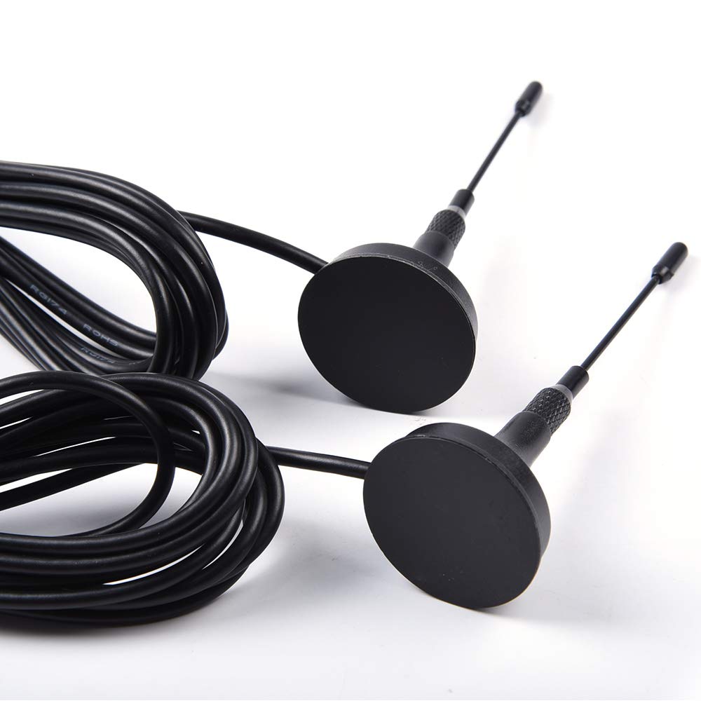 2 Pcs Set Car Magnetic Police Antenna 3-3/4" P71 Compatible for Ford Crown Victoria Impala Charger Explorer Tahoe Black