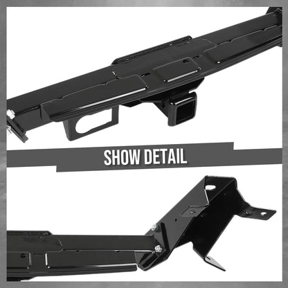 G-PLUS Rear Bumper Reinforcement Compatible with Ford F150 2009-2014 Fit Models with Towing and Base Payload Package 9L3Z17D826B, FO1106362 Black