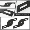 G-PLUS LED Light Mounting Brackets Compatible with A-Pillar Truck SUV Hood Hinge or A-Pillar Mount LED Pod Light ATV & UTV Light Pod Black 2PCS