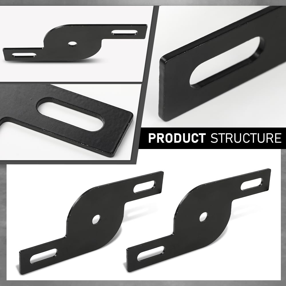 G-PLUS LED Light Mounting Brackets Compatible with A-Pillar Truck SUV Hood Hinge or A-Pillar Mount LED Pod Light ATV & UTV Light Pod Black 2PCS