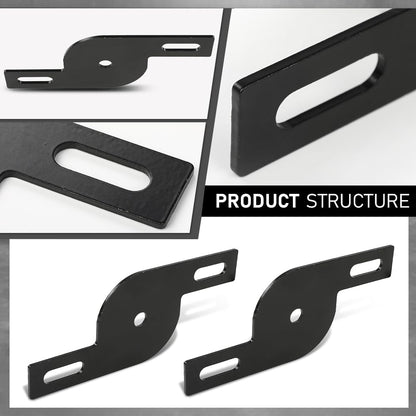 G-PLUS LED Light Mounting Brackets Compatible with A-Pillar Truck SUV Hood Hinge or A-Pillar Mount LED Pod Light ATV & UTV Light Pod Black 2PCS