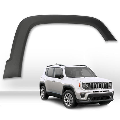 G-PLUS Front Right Fender Flare Wheel Arch Cover Compatible with Jeep Renegade 2015-2021 Fender Trim Molding Moulding Black Wheel Cover Protector (Textured Factory Style)
