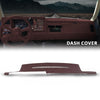 G-PLUS TPE Dash Cover Dashboard Panel Compatible with Chevy & GMC C1500 C2500 C3500 K1500 K2500 K3500 Suburban Yukon 1989-1994, Instrument Panel Cover Red