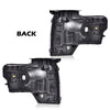 G-PLUS Headlights Assembly, Compatible with 2009-2014 Ford F150(NOT Fit LED Style,Only Fit w/o LED Style) Clear Lens Chrome Housing Amber Reflector, Left & Right Bumper Headlamps,faros delanteros