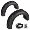 G-PLUS 4PCS Fender Flares Compatible with Ford F150 2004-2008 with 66.0" / 67.0" / 78.0" / 96.0" Bed Length (Not Fit Heritage Models) Wheel Opening Molding Arch Trim, Textured Riveted Style