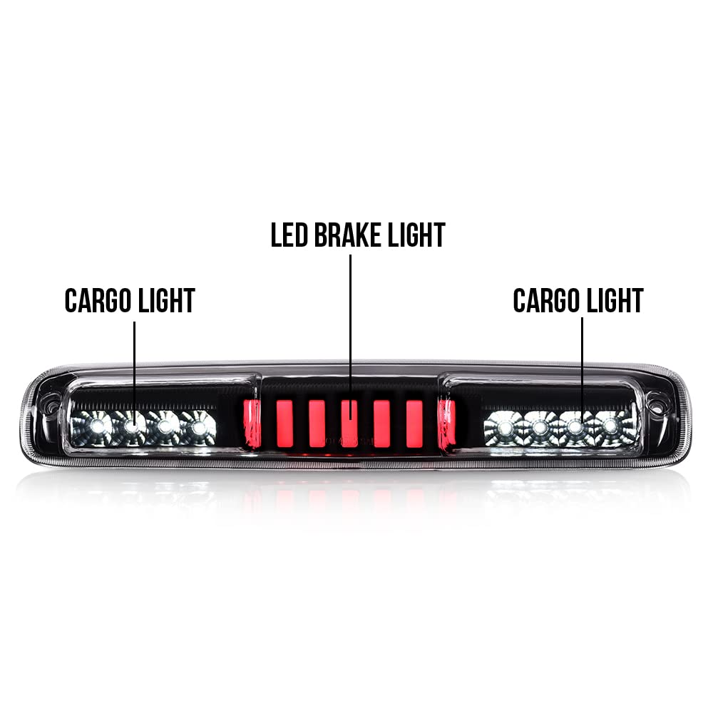 G-PLUS LED 3rd Third Tail High Mount Stop Type I Brake Lamp Compatible with 2007 Chevy Silverado/GMC Sierra 1500 2500 3500 & HD Models Classic 5978318 16525205