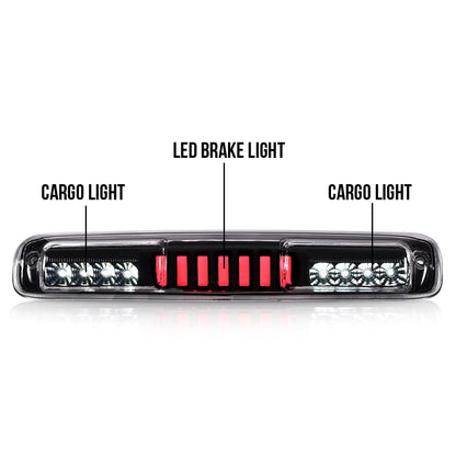 G-PLUS LED 3rd Third Tail High Mount Stop Type I Brake Lamp Compatible with 2007 Chevy Silverado/GMC Sierra 1500 2500 3500 & HD Models Classic 5978318 16525205