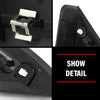 G-PLUS Front Left Side Fender Molding Trim Part Mirror Corner Triangle Trim View Mirror Flag Applique Panel Cover Compatible with Cadillac XTS 2013-2019 22955947 Chrome and Black