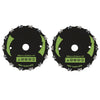 G-PLUS 2pcs 7" Chainsaw 14-Tooth Brush Blades Fit Bush Cutter Weed Eater Trimmer Head Black