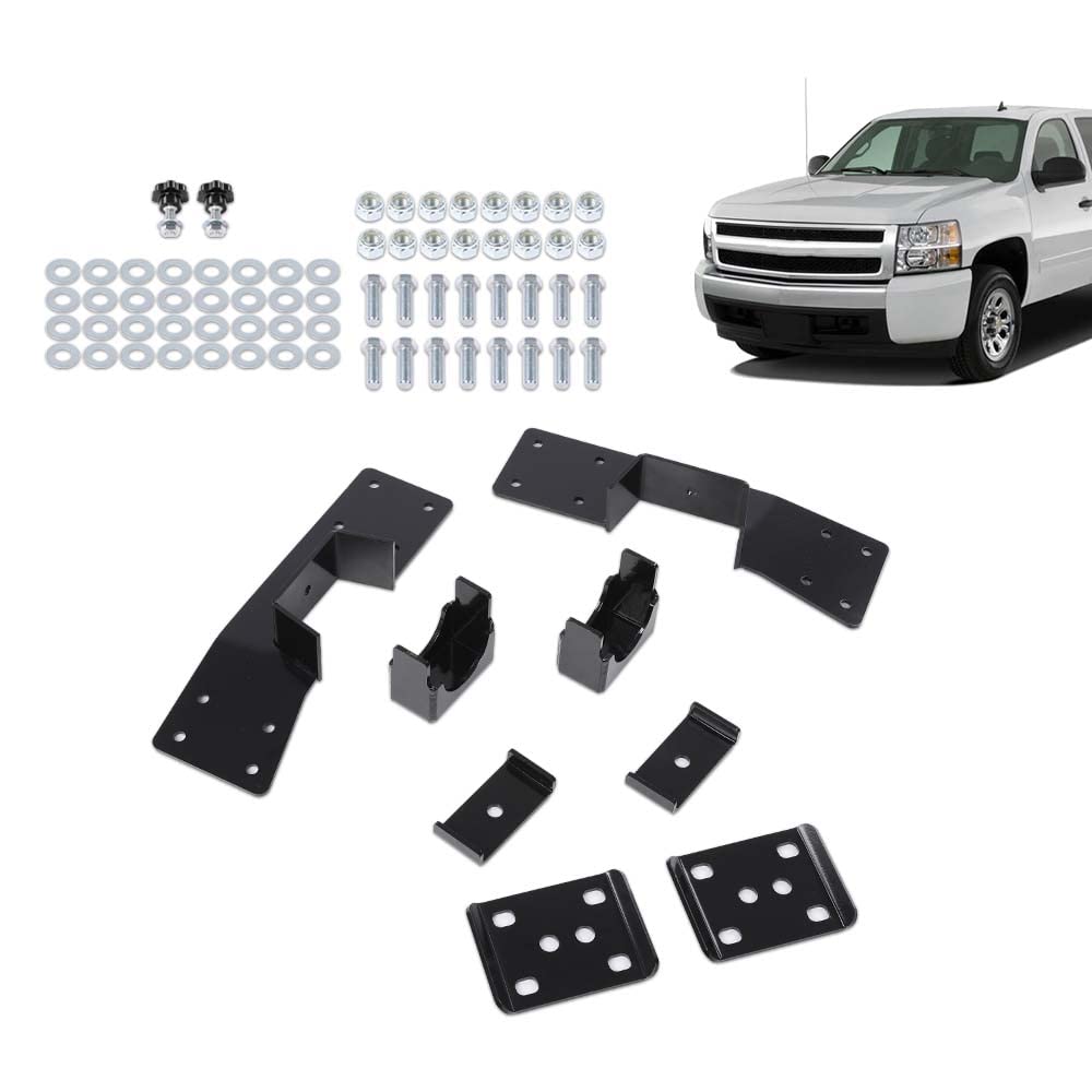 G-PLUS 6" Rear Axle Lowering C Notch & Flip Kit Compatible with Chevy Silverado/GMC Sierra 1500 Pickup 1999-2006, Fit GMC Sierra Classic 1500 2007 1/2 Ton with 6 Lug Wheels