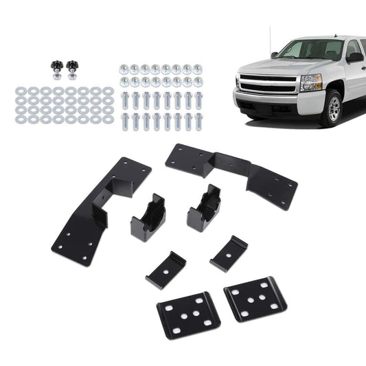 G-PLUS 6" Rear Axle Lowering C Notch & Flip Kit Compatible with Chevy Silverado/GMC Sierra 1500 Pickup 1999-2006, Fit GMC Sierra Classic 1500 2007 1/2 Ton with 6 Lug Wheels