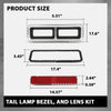 G-PLUS Tail Lights Compatible with Chevy Camaro 1968, Red Lens Luces Traseras Rear Brake Lamps Assembly Left & Right