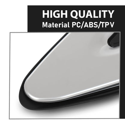 G-PLUS Front Right Side Fender Molding Trim Part Mirror Corner Triangle Trim View Mirror Flag Applique Panel Cover Compatible with Cadillac XTS 2013-2019 22955948 Chrome and Black