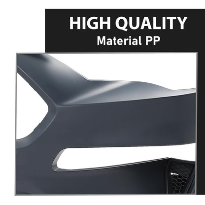 G-PLUS Front Bumper Cover Fascia Compatible with Ford Mustang 2018 2019, JR3Z17D957DAPTM, FO1000746, Primed Black