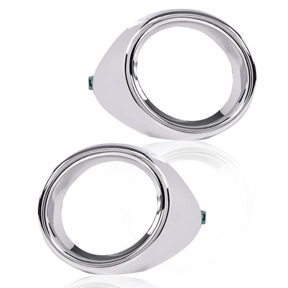 G-PLUS Fog Light Trim Compatible with 2013-2015 ES300h/ES350 Base 8148133040 LX1039104 8148233050 LX1038104 Chrome and silver Left Driver and Right Passenger Side Fog Light Trim