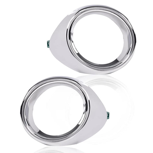 G-PLUS Fog Light Trim Compatible with 2013-2015 ES300h/ES350 Base 8148133040 LX1039104 8148233050 LX1038104 Chrome and silver Left Driver and Right Passenger Side Fog Light Trim