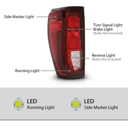 G-PLUS Tail Light Rear Brake Lamp Driver Side Compatible with 2019-2023 GMC Sierra 1500 /Fit 2020-2023 Sierra 2500HD 3500HD for w/Factory Incandescent Model Red