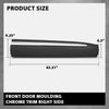 G-PLUS Front Right Lower Door Moulding Chrome Trim, Compatible with Ford Explorer 2020-2023, Passenger Side