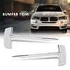 G-PLUS Front Bumper Trim Kit Compatible with BMW X5 sDrive35i xDrive35d xDrive35i xDrive50i 2014-2018,Fit BMW X5 xDrive40e 2016-2018 51117325395, 51117325396, BM1038153, BM1039153 Silver