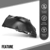 G-PLUS Front Driver Forward Fender Liner Compatible with BMW 330e Base 2021 2022 2023 2024 51717315729, BM1248161 Black