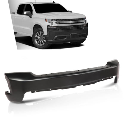 G-PLUS Primered Steel Front Bumper Face Bar Compatible with Chevy Silverado 1500 2019-2022,Fit Models Without Park Assist Only,Fit 2022 Limited (LTD) Old Style Models Only