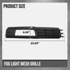 G-PLUS Fog Light Mesh Grille Pair Left and Right Compatible with Audi A6 C6 Avant 2008 2009 2010 2011 4F0807681P, 4F0807682P Black