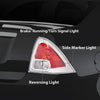 G-PLUS Halogen Tail Light Set W/o Bulbs Fit Ford Fusion (submodel: S, SE, SEL) 2006-2009 6E5Z13404B, 6E5Z13405B, FO2819113C, FO2818123C Clear & Red Lens 2Pcs Faros Traseros Luces TraserasAssembly
