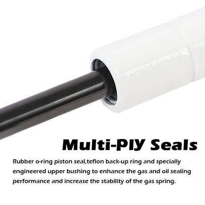 G-PLUS Racing Hood Lift Strut Damper Shock Set- Complete Kit White Compatible with Ford Mustang 15-21