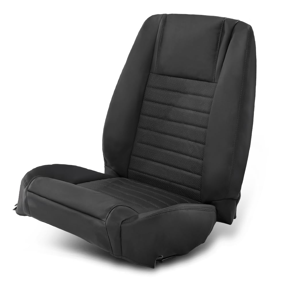 G-PLUS Driver Bottom and Top Seat Cover Compatible with Ford Mustang 2005-2009 Black Car Seat Cover Replacement