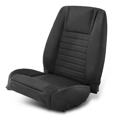 G-PLUS Driver Bottom and Top Seat Cover Compatible with Ford Mustang 2005-2009 Black Car Seat Cover Replacement