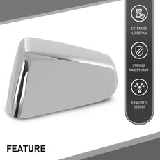 G-PLUS Mirror Cover for Chevy Equinox GMC Terrain 2018-2021 Left Chrome Close-up View