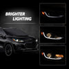 G-PLUS Headlights Headlamps w/Bulbs Compatible with Chevy Trax 2017-2022,Fit w/Factory LED DRL Projector Headlights Models Only,Driver and Passenger,faros delanteros