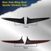 G-PLUS Rear Window Spoiler Side Wing Trim Cover Compatible with BMW X4 2019-2020 All Models (Matte Black)