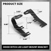 G-PLUS Hood Ditch LED Light Mount Bracket Compatible with Chevy Silverado GMC Sierra 1500 2014-2019,Fit Chevy Tahoe Suburban 1500 2500 2014-2019,Fit GMC Yukon 2014-2019